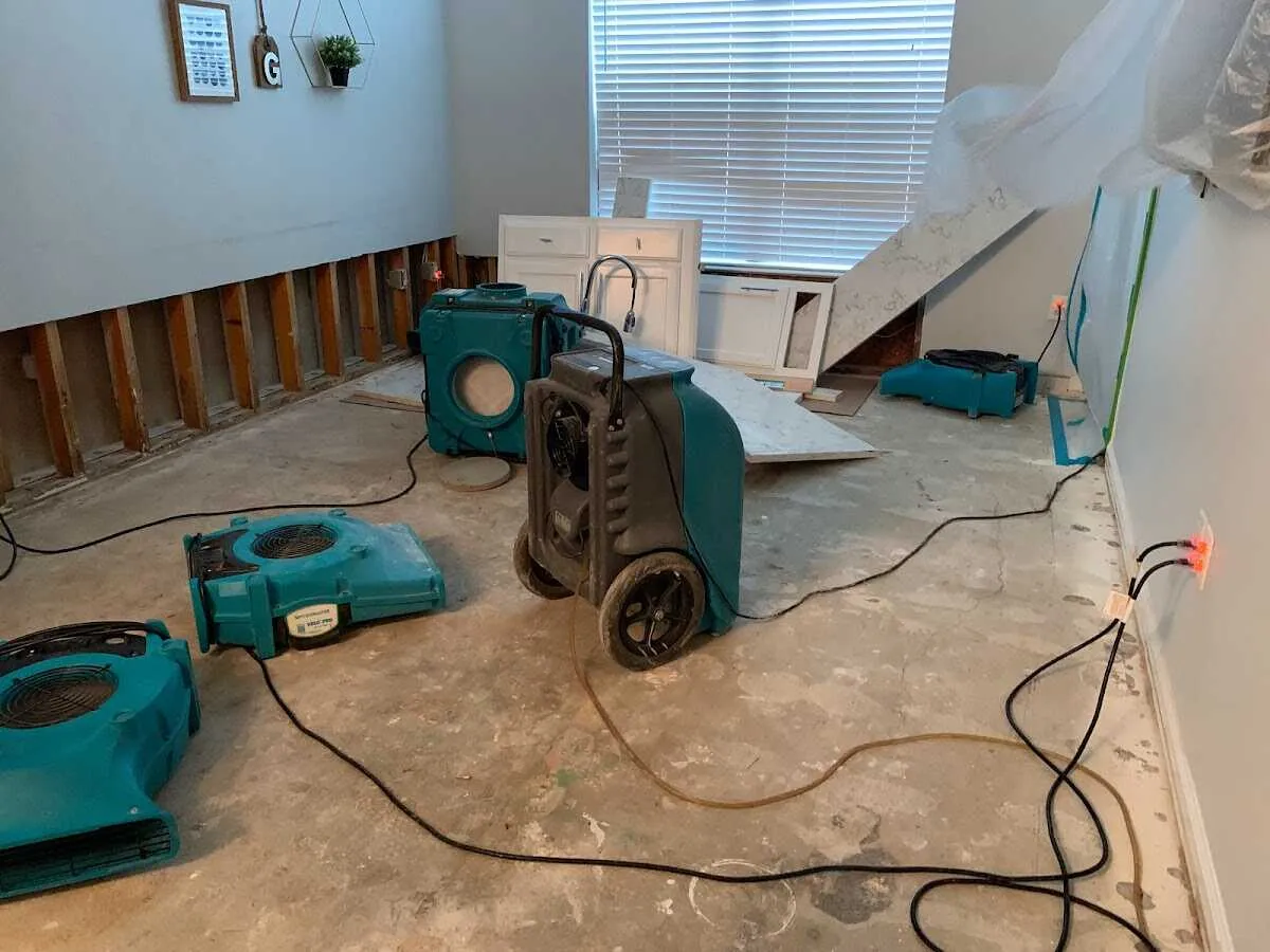Dehumidifier in flood-cut room for Water Extraction & Removal in Nether Providence